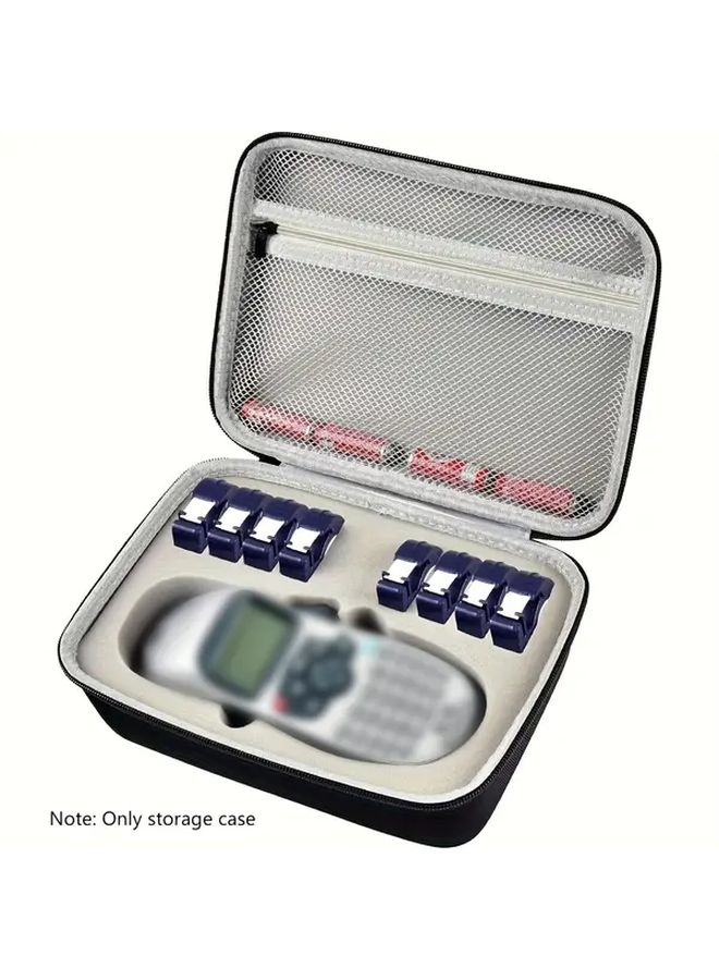 DYM LetraTag LT 100H Label Maker Case Holder Black With Mesh Pocket For Accessories - Image 5